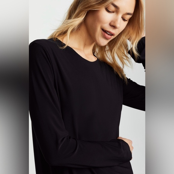 Norma Kamali Shopbop Black Crew Neck Dress, size L. - Picture 4 of 10